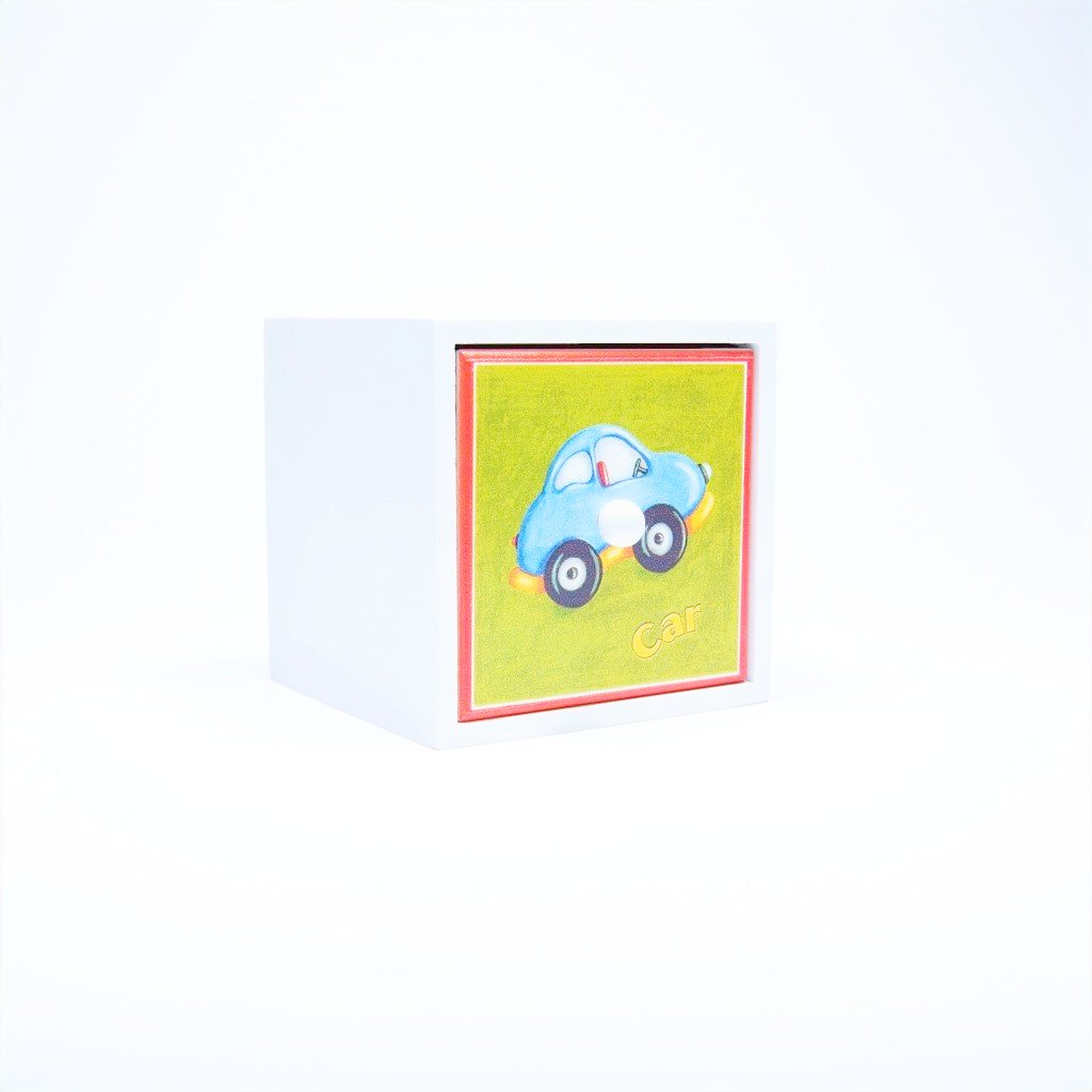 children's car storage cube