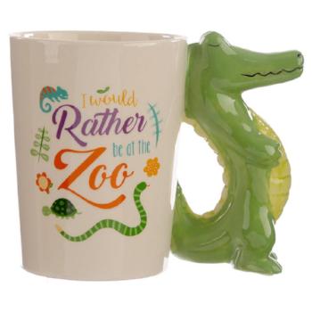 childrens ceramic crocodile jungle cup / mug