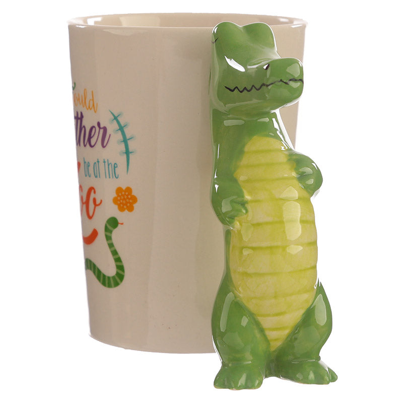 childrens ceramic crocodile jungle cup / mug 