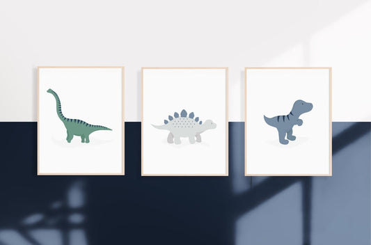 Set of 3 Dinosaur Prints