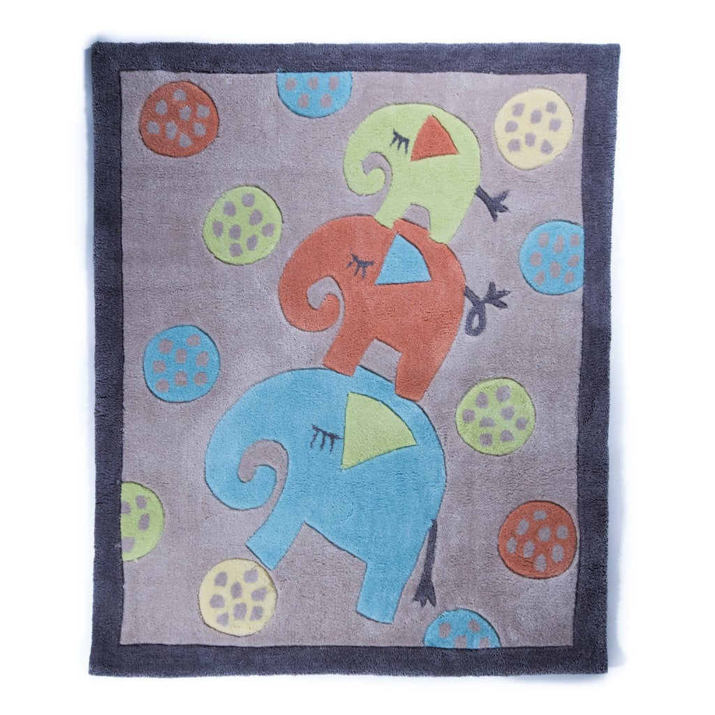 children's elephants rug