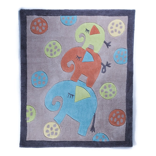 children's elephants rug