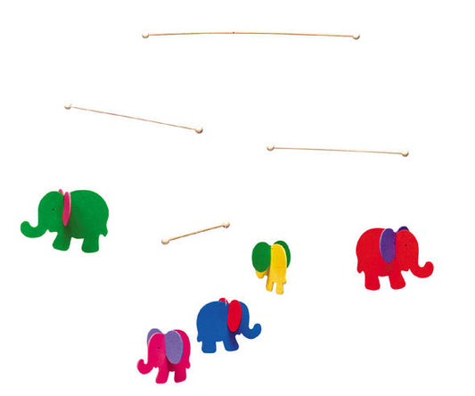 childrens elephants hanging mobile