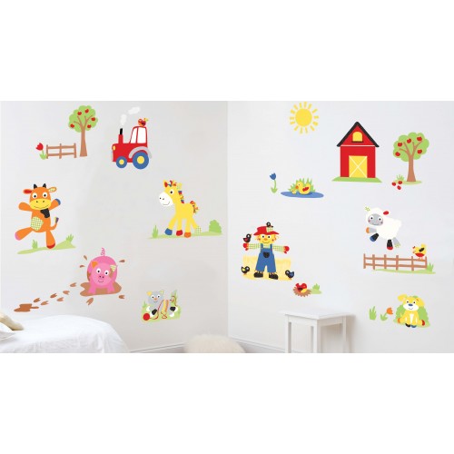 childrens funberry farm wall stickers