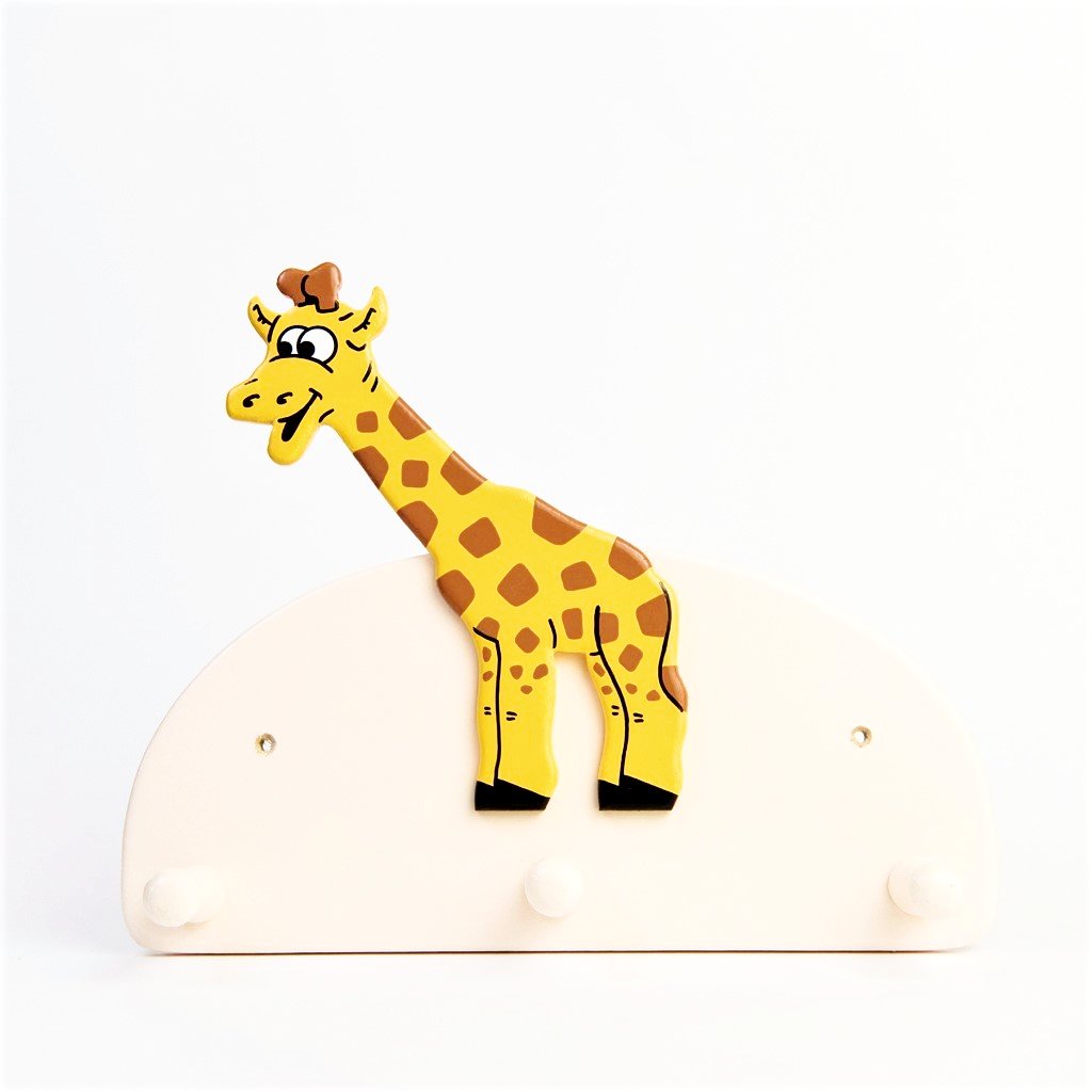 children's giraffe coat wall hook