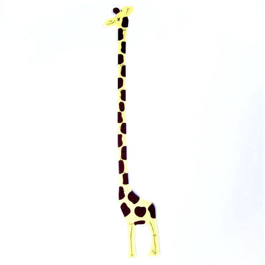 children's wooden jungle giraffe height chart
