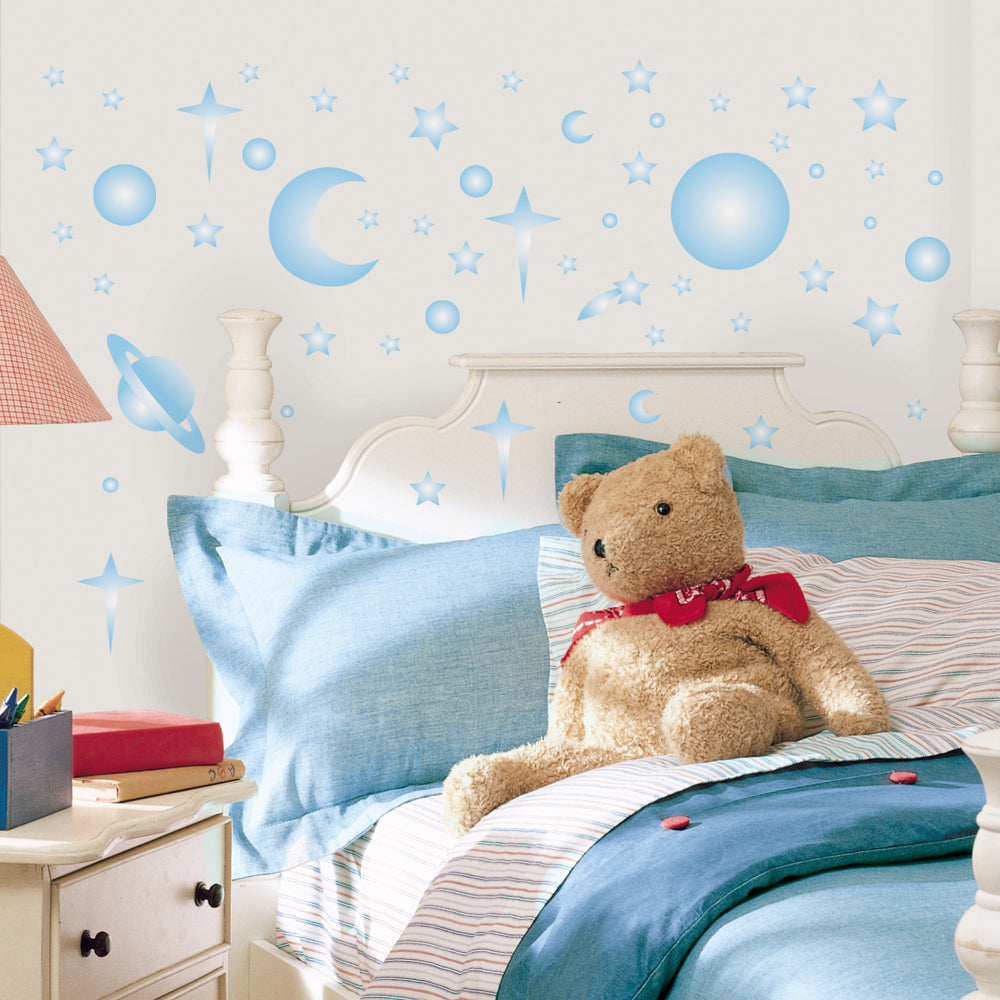 celestial night glow in the dark wall stickers