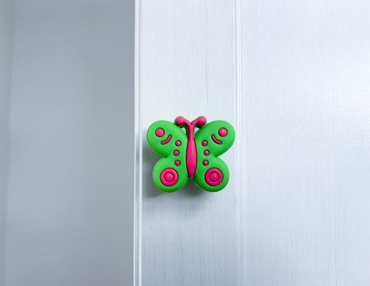 Butterfly Door (Green & Pink) / Drawer Knob
