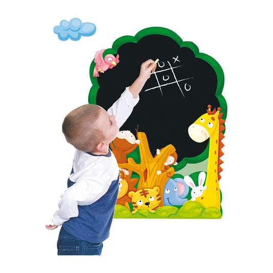 children's jungle tree chalkboard wall stickers