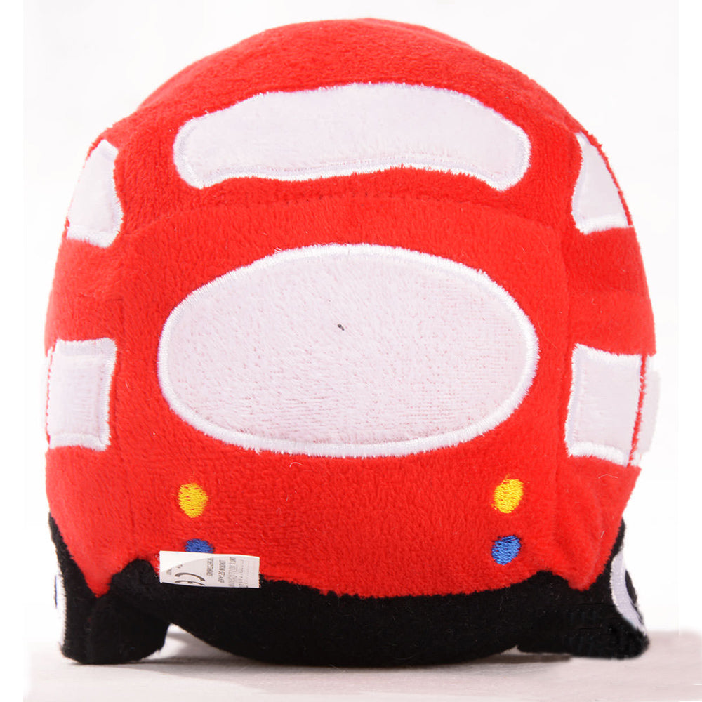 children's london red bus cushion and soft toy