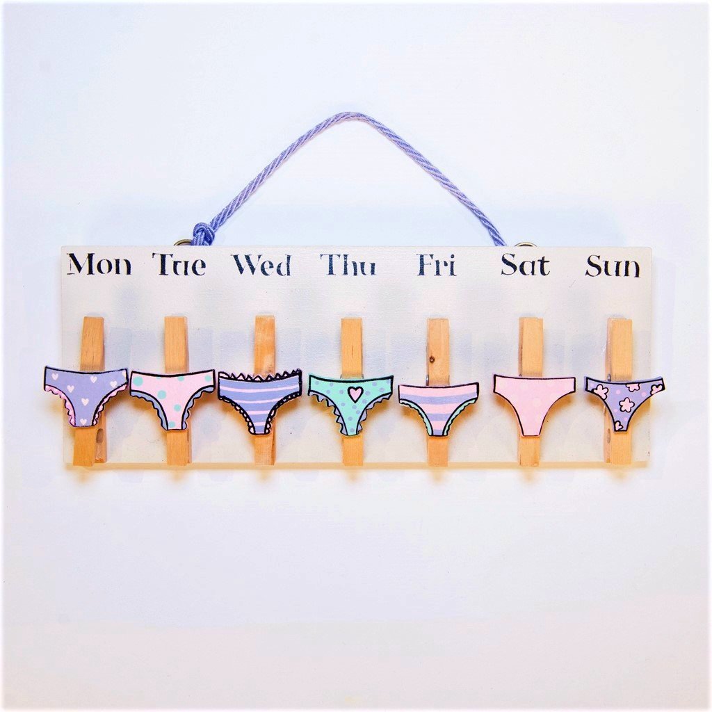 children's educational pant days pegboard
