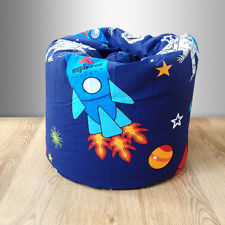 childrens space rocket bean bag