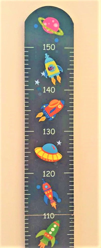 childrens space rocket height chart