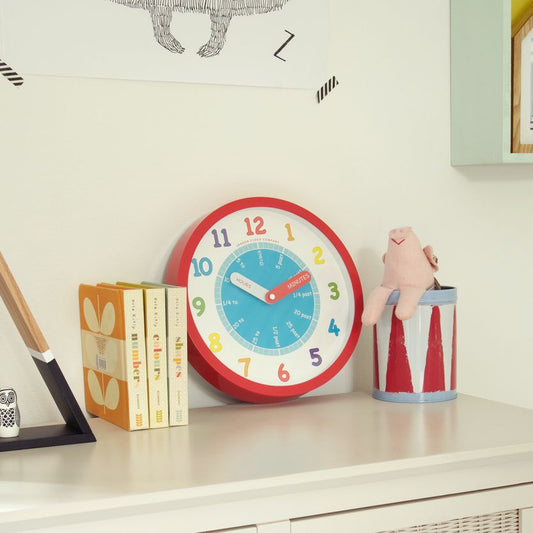 childrens tell the time wall clock