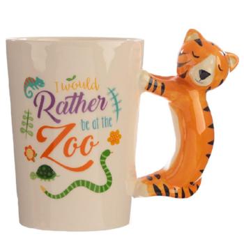 childrens ceramic jungle tiger cup / mug