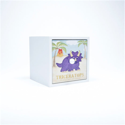 children's dinosaur triceratops storage cube